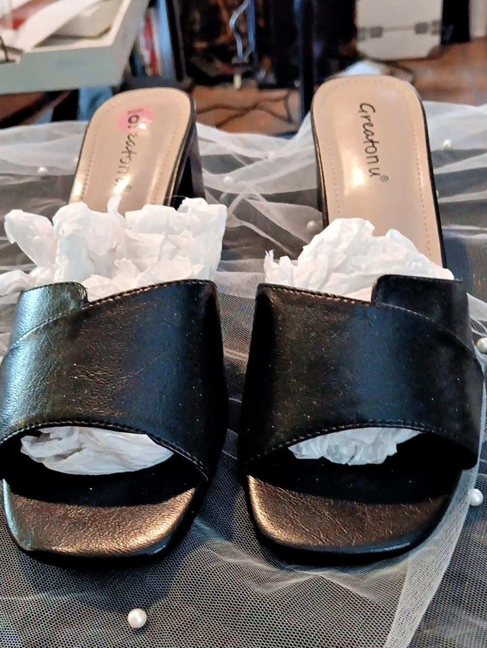 Creation U Black Heels US 9 Like New